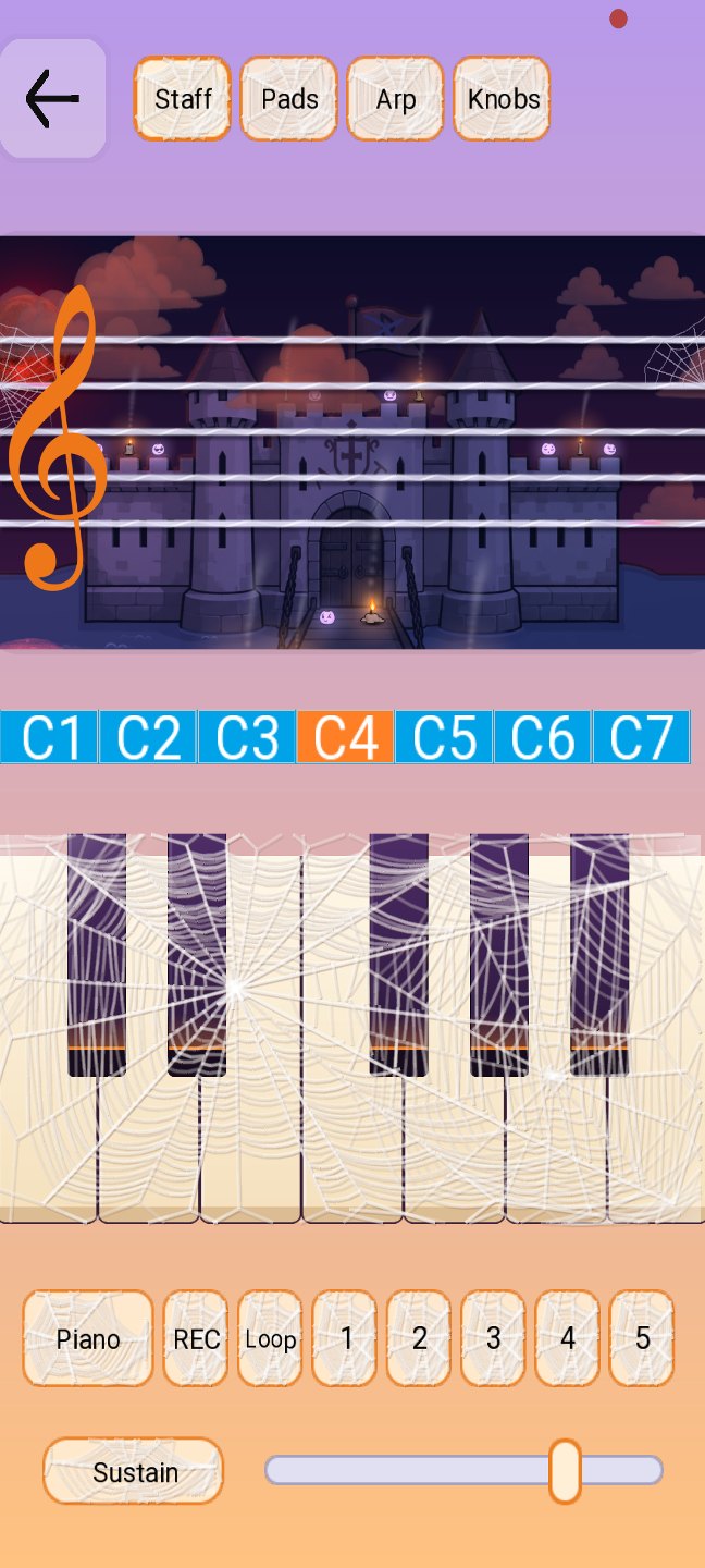 Jeu libre : un clavier complet